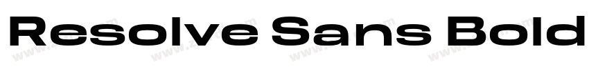 Resolve Sans Bold Nr字体转换
